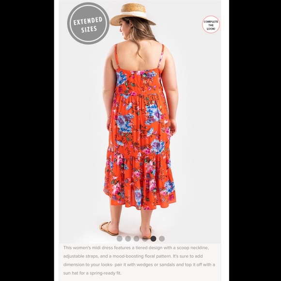 Francesca’s maxi dress perfect for summertime size 1x - Picture 3 of 9